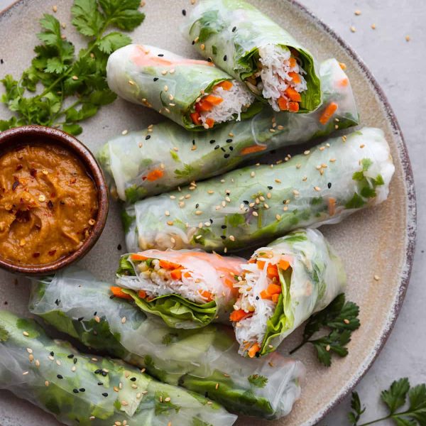 Summer Rolls With Peanut Dipping Sauce