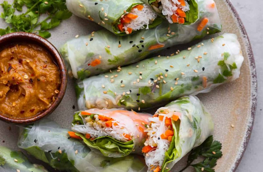 Summer Rolls With Peanut Dipping Sauce