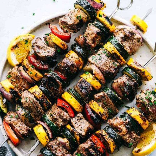 Grilled Tuscan Pork Skewers | The Recipe Critic