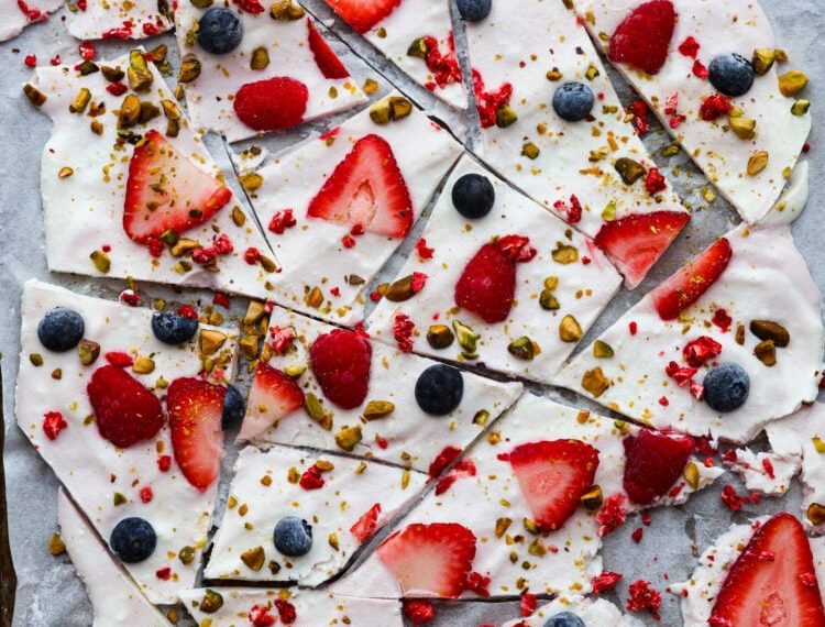 Frozen Yogurt Bark | The Recipe Critic