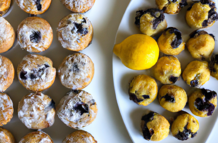 Lemon Blueberry Muffins and Chocolate Coconut Energy Bites