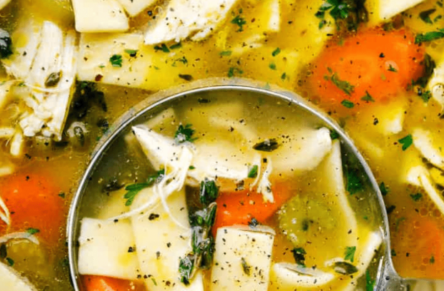 Literally the BEST Chicken Noodle Soup Recipe