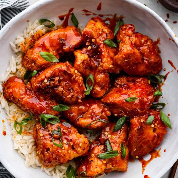 Korean Fried Chicken in a Sweet and Spicy Sauce