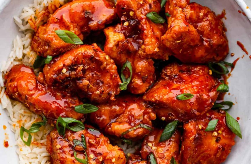 Korean Fried Chicken in a Sweet and Spicy…