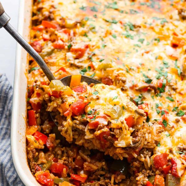 Stuffed Pepper Casserole Recipe (Super Easy!)