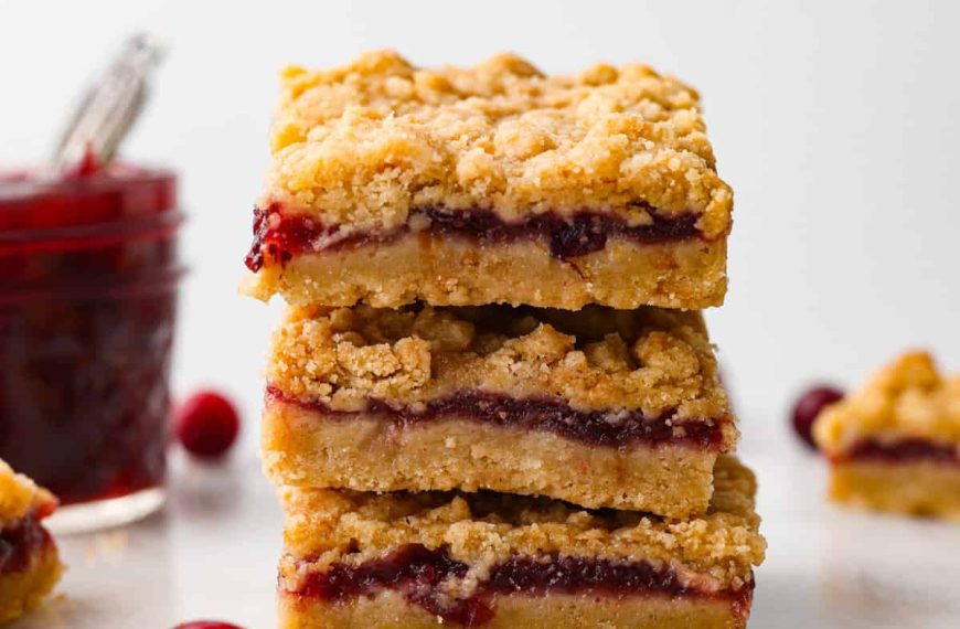 Cranberry Bars (Tart and Buttery!)