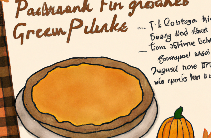 Grandma’s Famous Pumpkin Pie Recipe