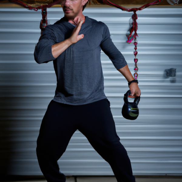 Joel Kinnaman 'Silent Night' Garage Workout Kettlebell Flow