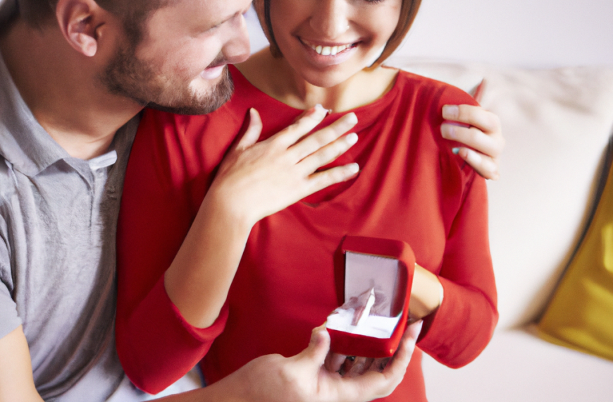 How Lovely and Giddy Is This Marriage Proposal?