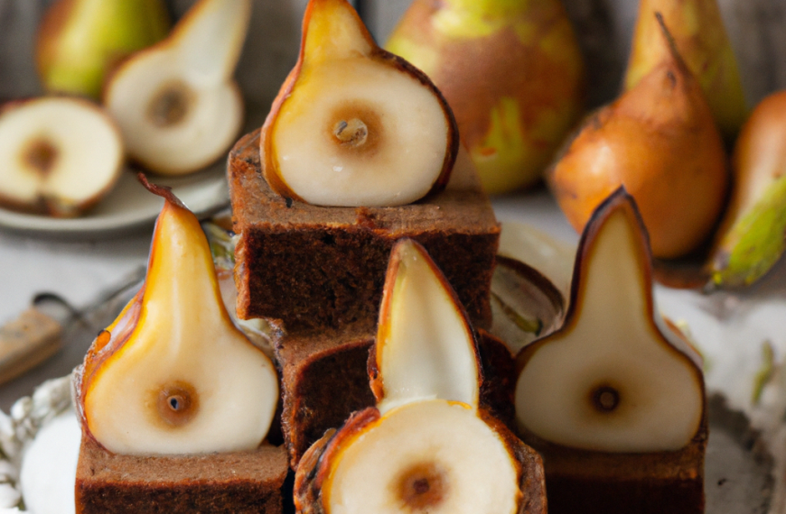 Nine Cakes Pear Gingerbread Cake