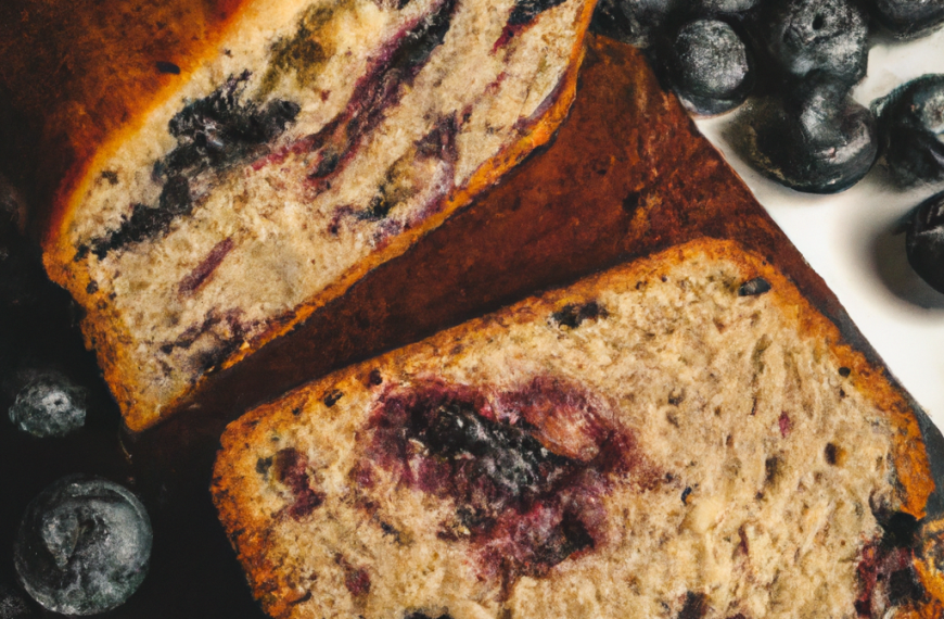 The Best Blueberry Banana Bread