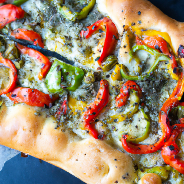 Vegetable Pizza With a Crescent Dough Crust